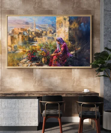 A Moment of Peace in a Palestinian Village